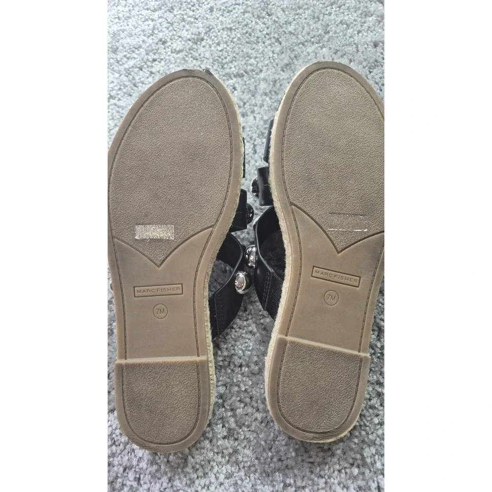 Marc‎ Fisher Prisca Ball Studded Espadrille Sandal shoes Size 7M Grunge Y2K